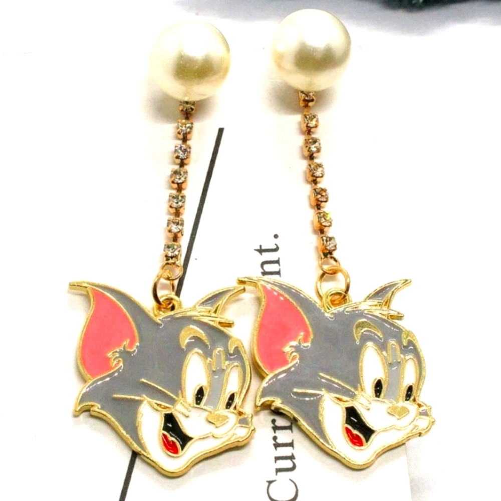 Betsey Johnson Tom and Jerry Earrings